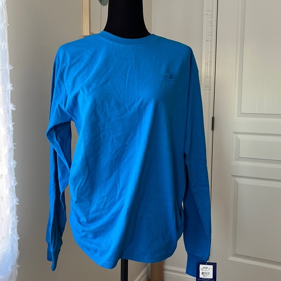 Blue Champion long sleeve tee - Picture 1 of 5
